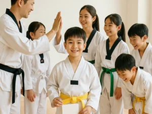 태권도 수업 현장 4 - 단체 수업 모습